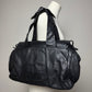 Borsa da spalla in pelle con dettagli in metallo
