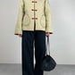 Piumino vintage in seta e cotone double face