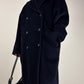 Max Mara cappotto in lana blu