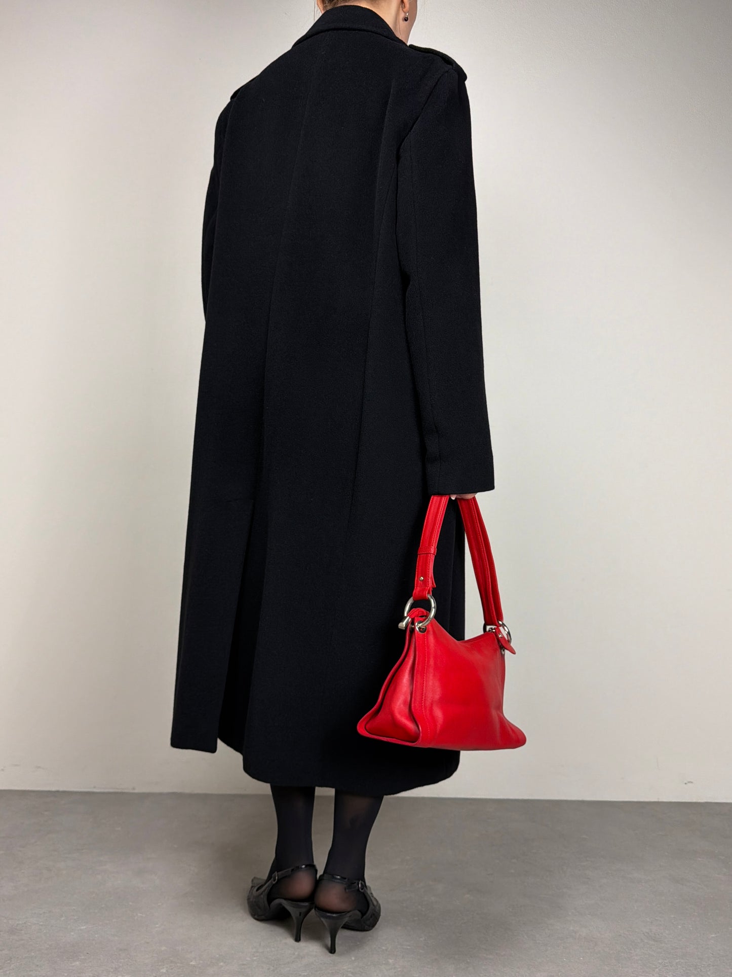 Cappotto vintage Made in Italy in angora, lana e cashmere