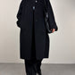 JIL Sander cappotto in drap di angora nero