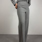 MAX MARA completo grigio in lana e viscosa
