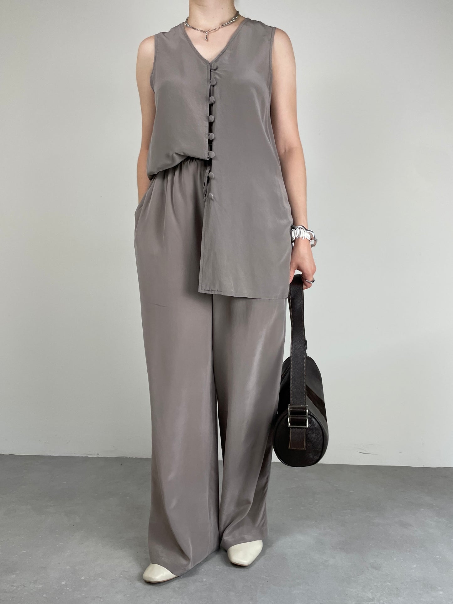 Completo vintage in pura seta