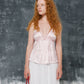 Top vintage in seta rosa