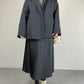 MAX MARA giacca in drap di lana e angora doppiato