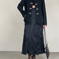 Giacca nera stile orientale con alamari bianchi