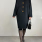 Abito vintage stile orientale, made in Italy, in pura lana vergine