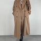 Cappotto vintage cammello in lana, angora e cashmere