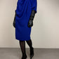 Abito vintage di Max Mara linea Pianoforte in lana blu
