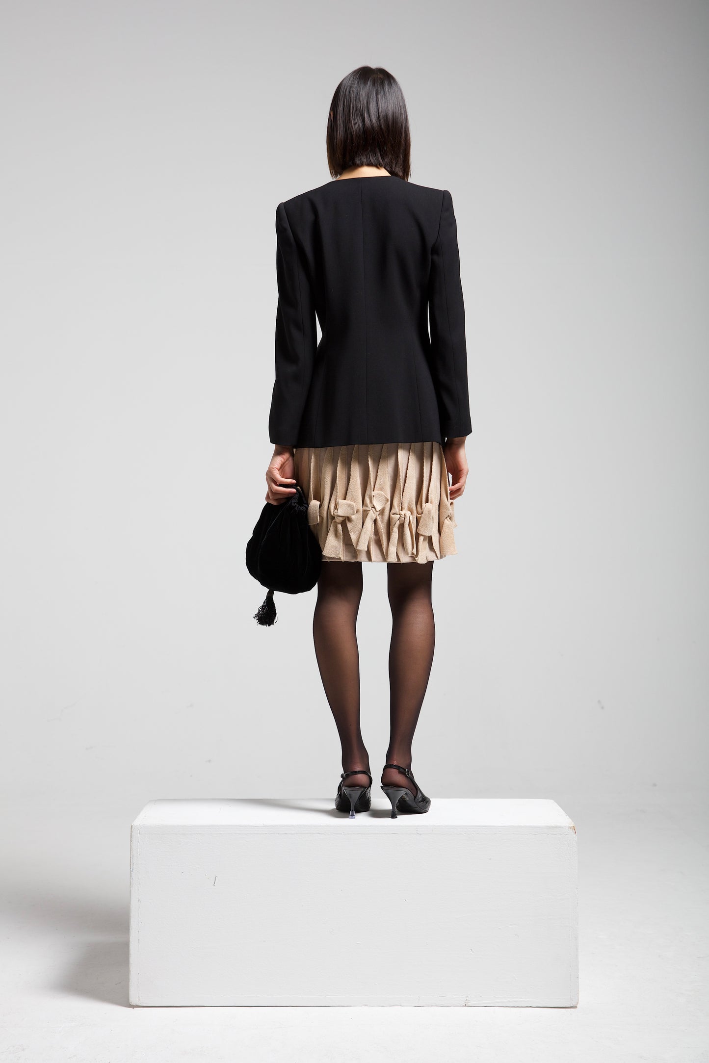 ALAÏA gonna in maglia con nodi