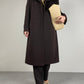 Cappotto a doppiopetto in lana e cashmere