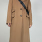 Cappotto in pura lana color cammello Made in Italy