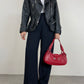 Chiodo vintage in vera pelle