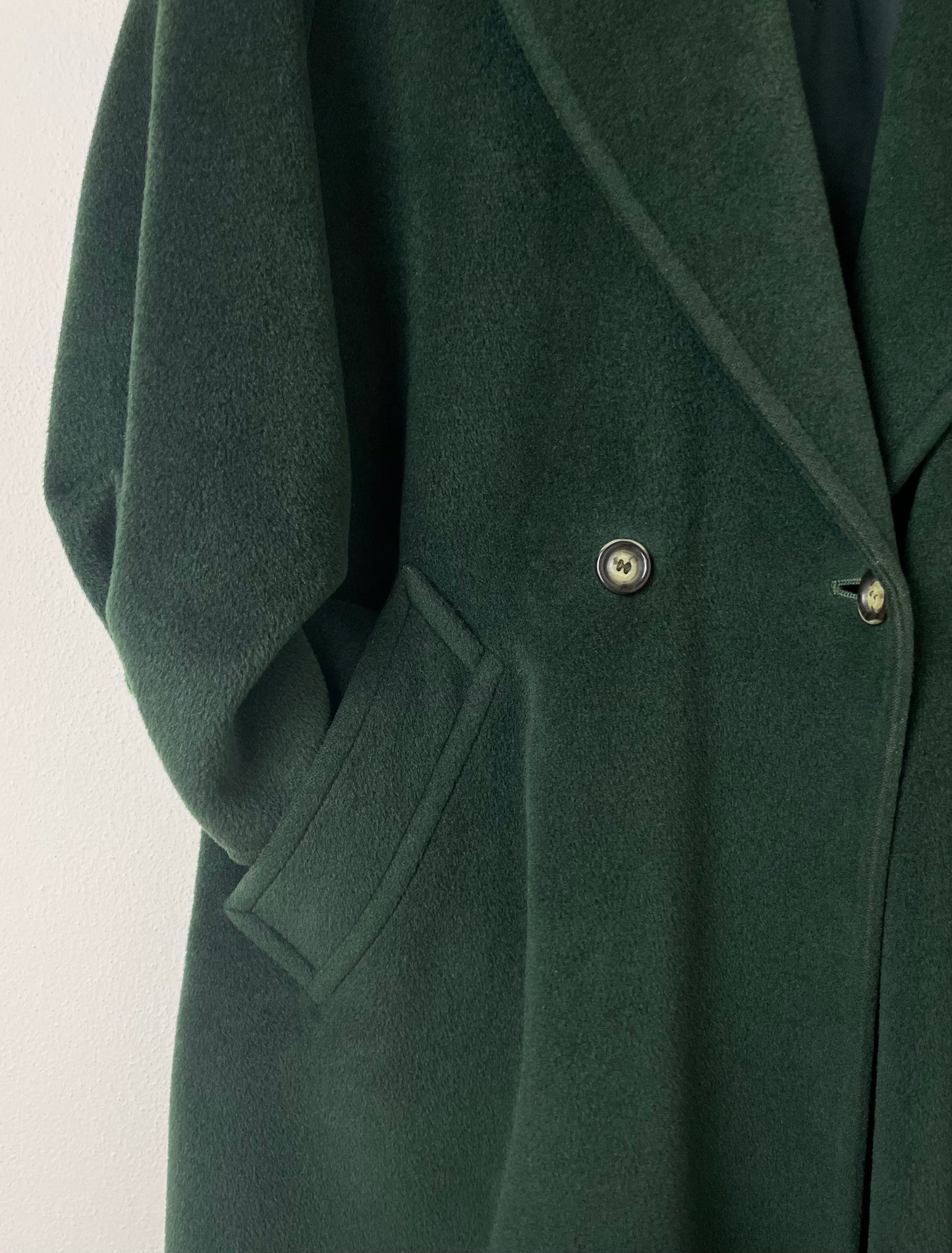 Max Mara green oversize coat