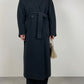 Long grey wool coat