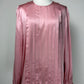 Blusa vintage in pura seta rosa