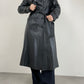 Trench vintage in vera pelle
