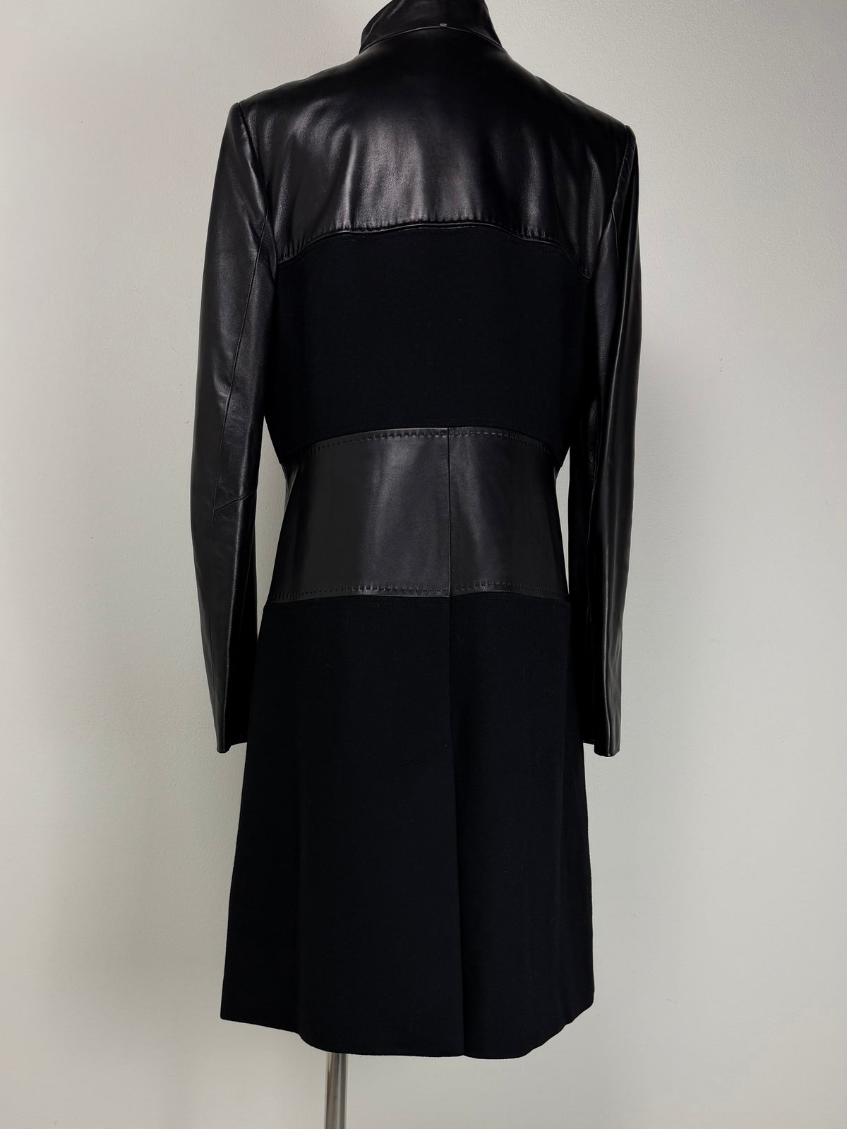 Cappotto Sportmax in vera pelle e lana