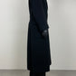 Long black wool coat