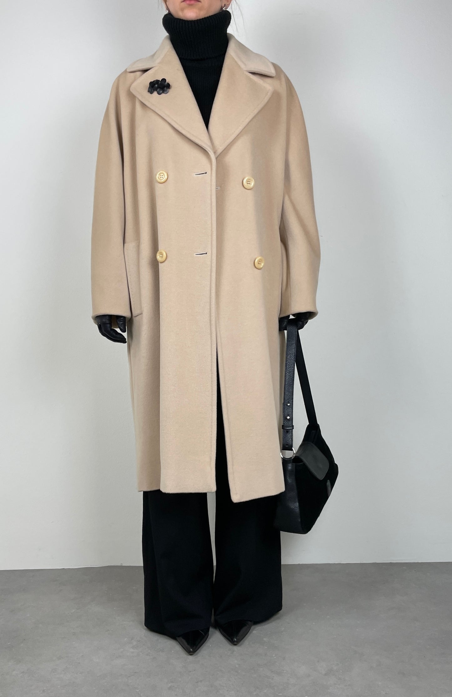 Ivory wool coat