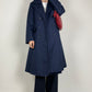 Blue trench coat