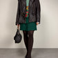 Giacca vintage in vera pelle marrone