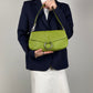 Made in Italy olive green leather bag