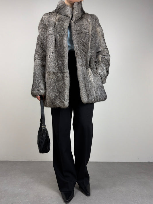 Pelliccia vintage in pregiato Rex rabbit