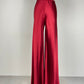 Pantalone in pura seta tagliato in sbieco