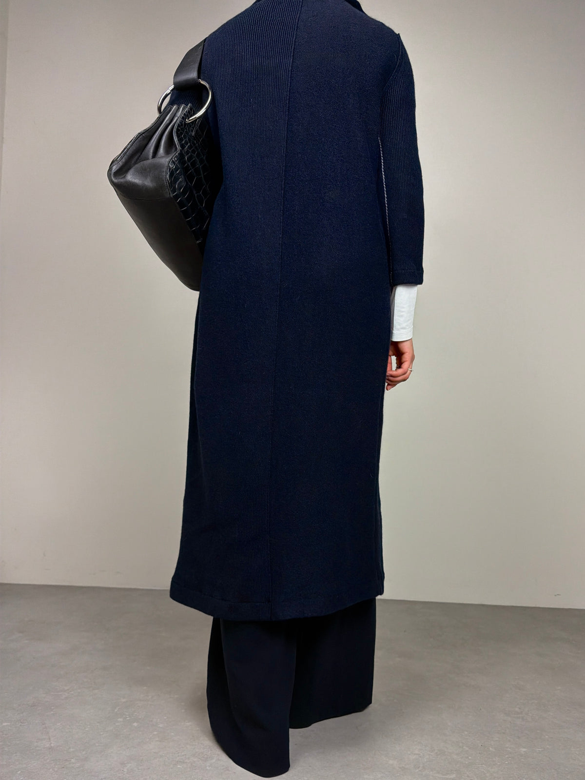 JIL SANDER abito tunica in lana blu