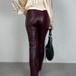 Borgogna leather pants