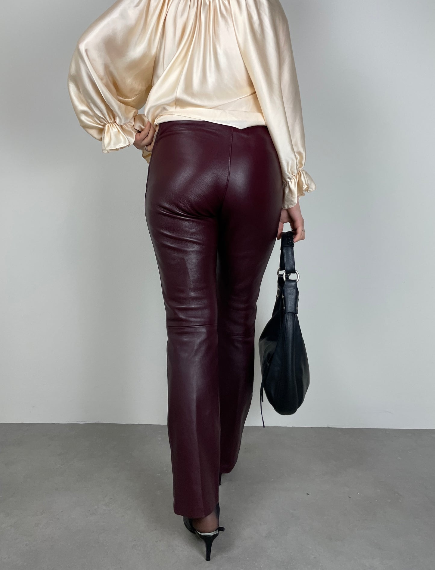 Borgogna leather pants