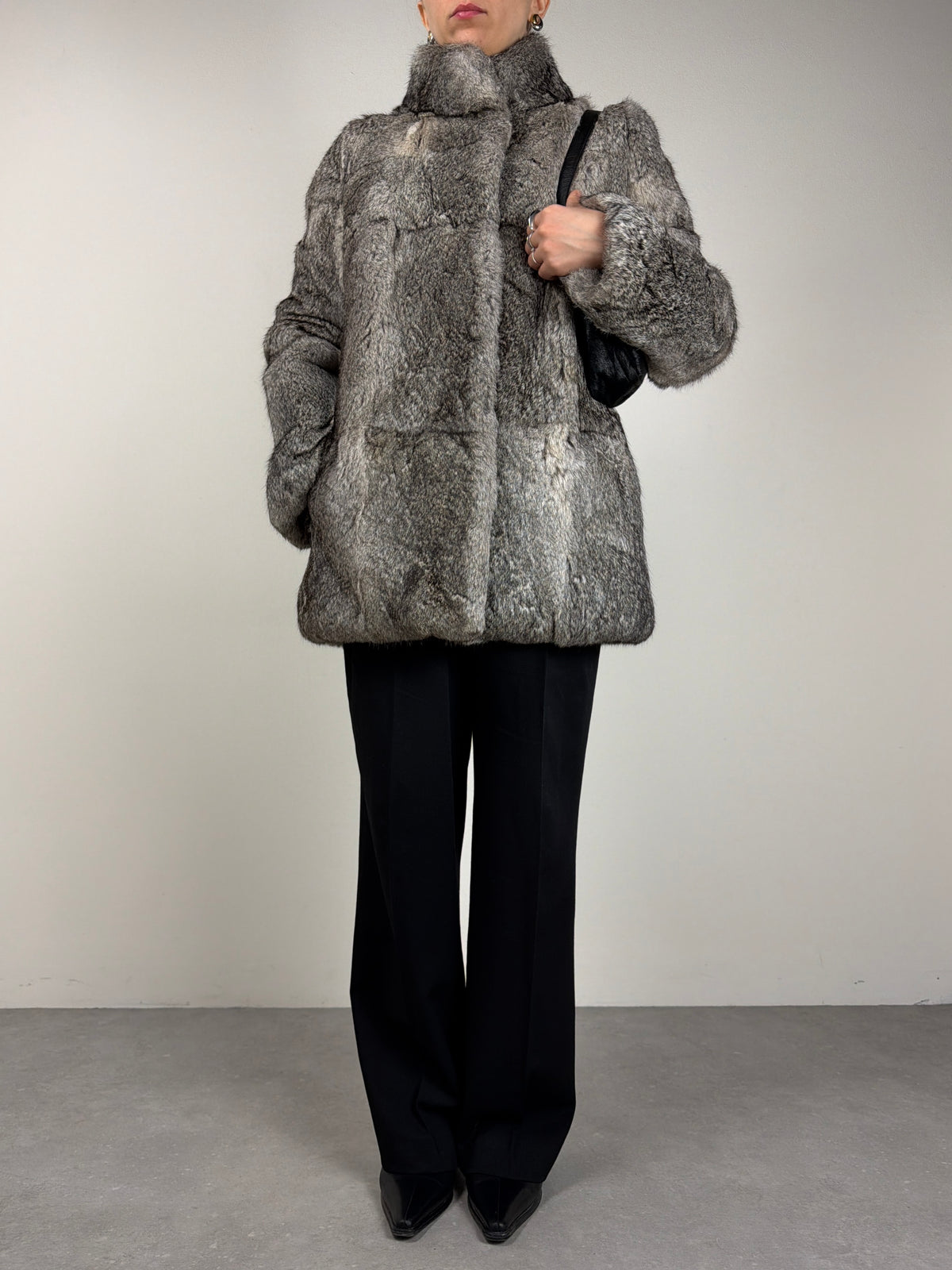 Pelliccia vintage in pregiato Rex rabbit