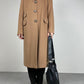 Cappotto in pura lana color cammello Made in Italy