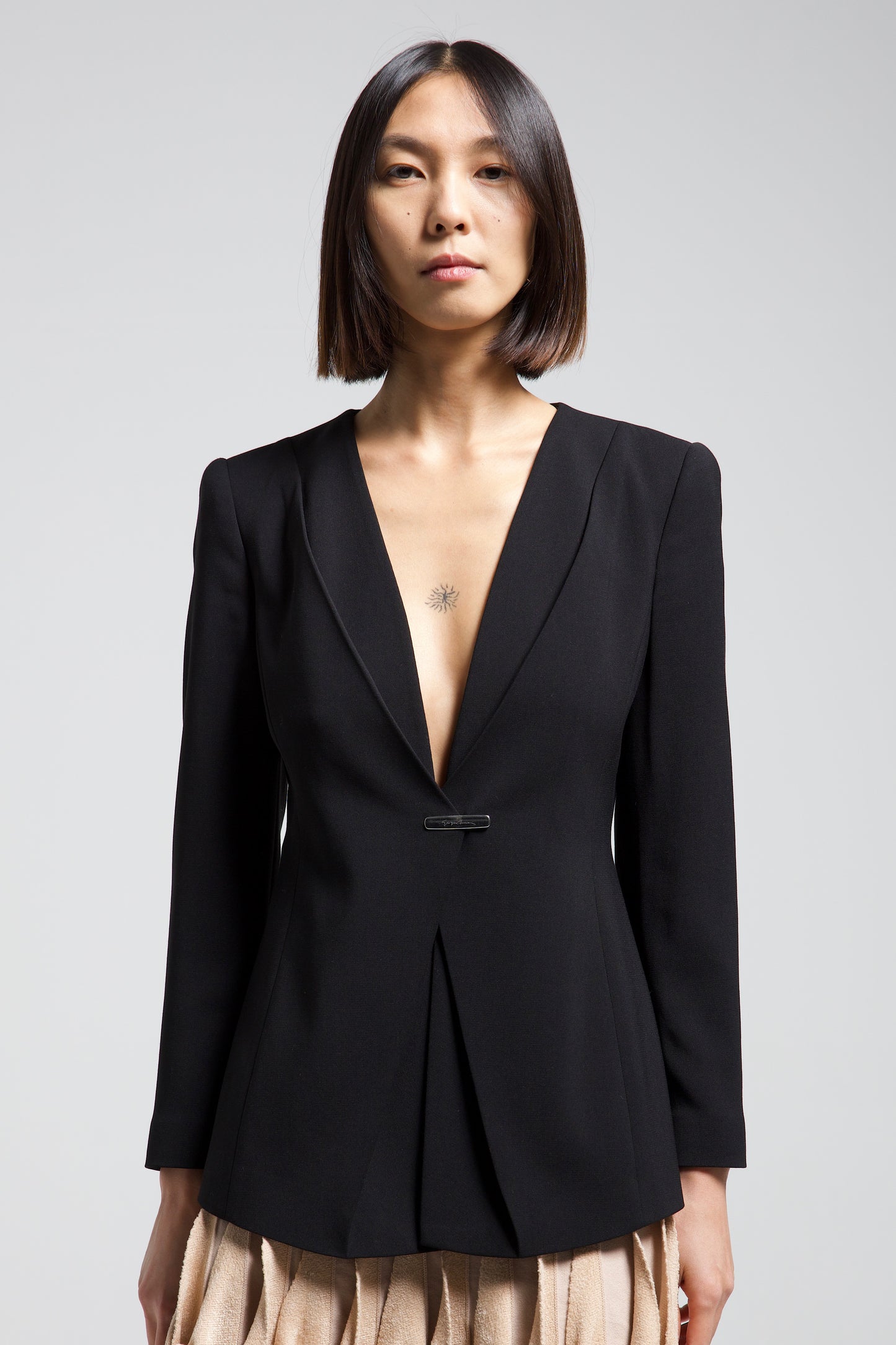 GIORGIO ARMANI blazer in misto lana