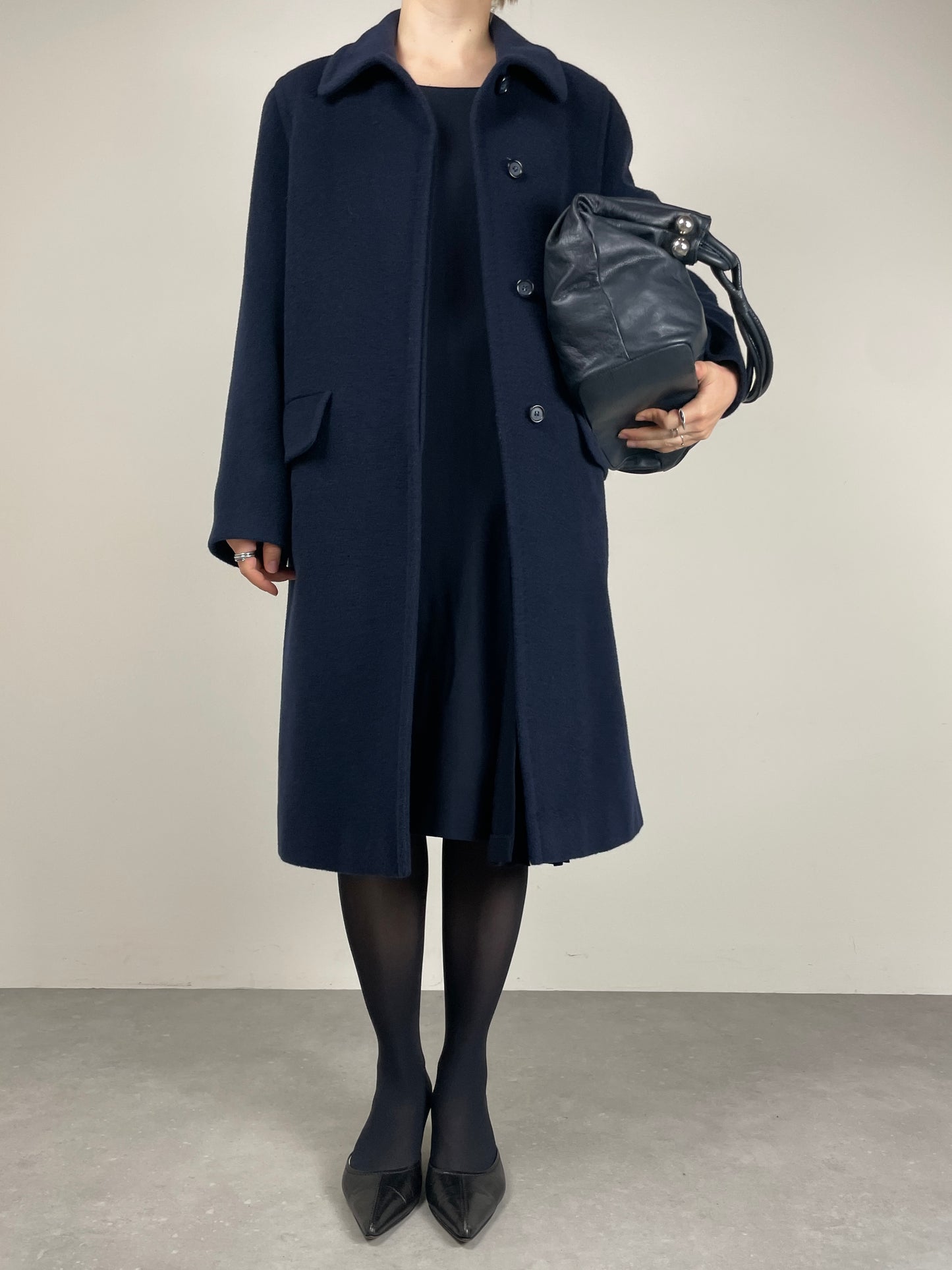 Cappotto vintage Made in Italy in beaver di pura lana