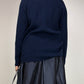 Maglione in lana e cashmere con intrecci