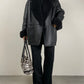 Shearling vintage nero