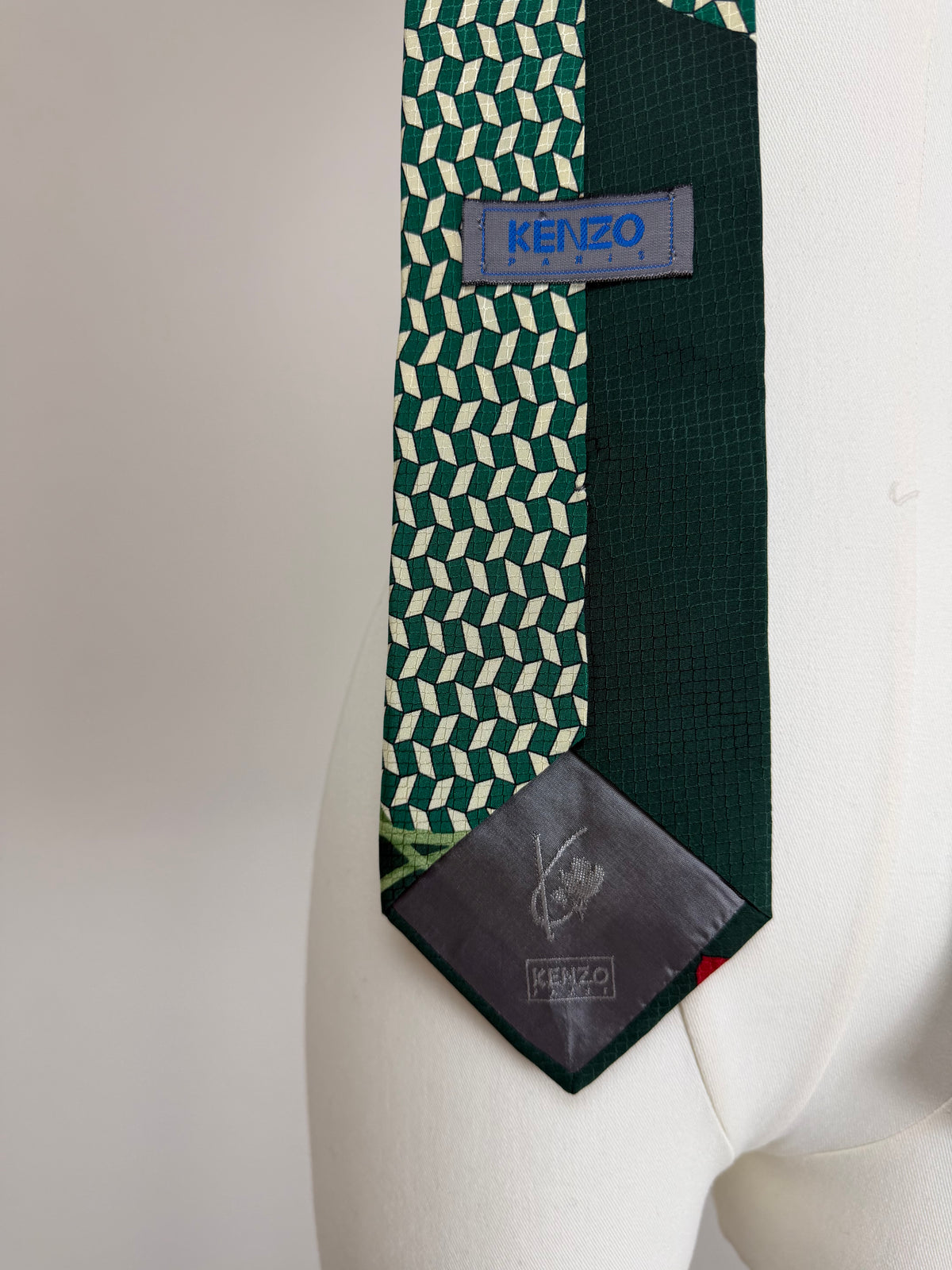 Kenzo cravatta in pura seta