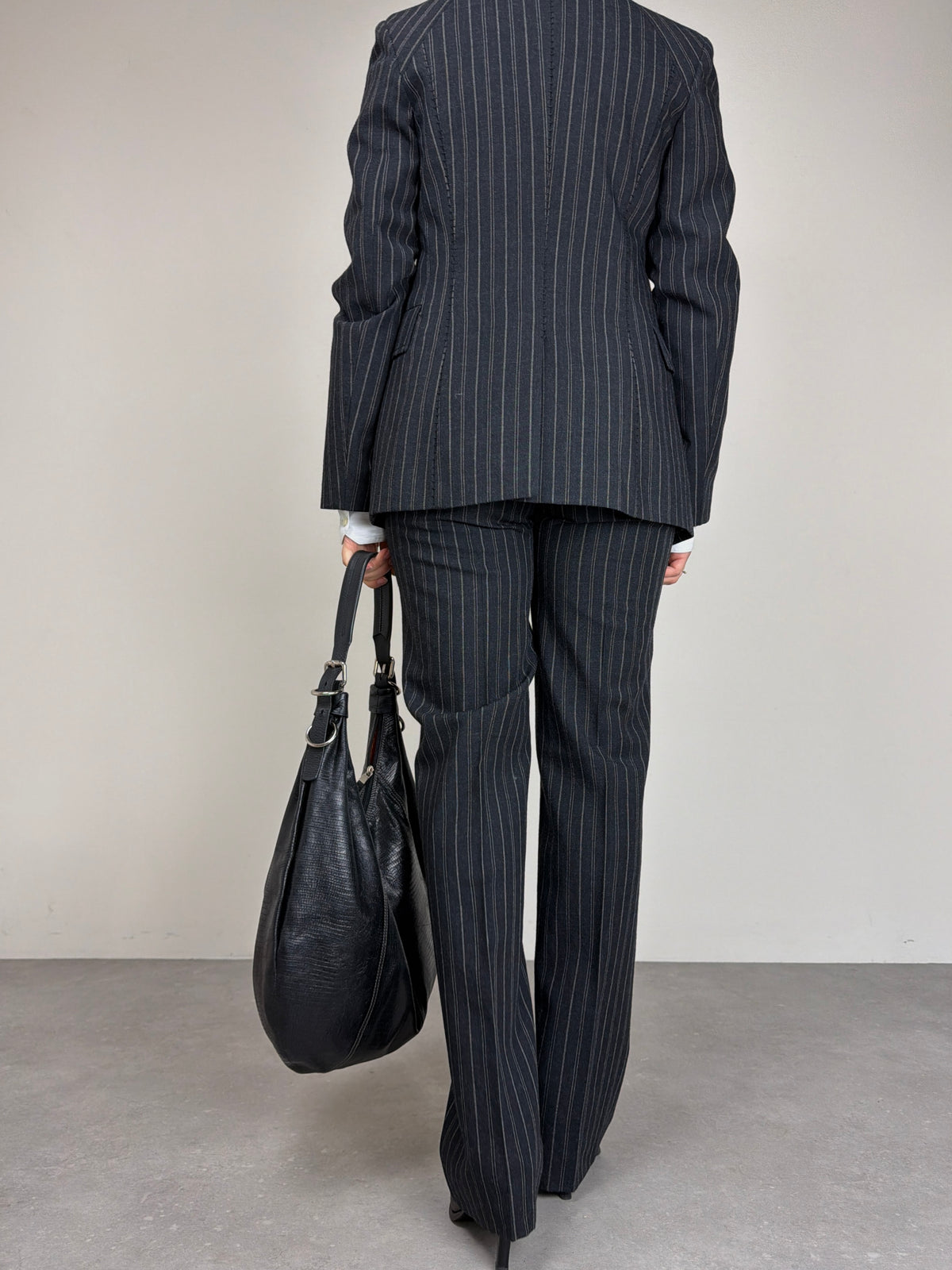 Philosophy di Alberta Ferretti completo in lana gessata