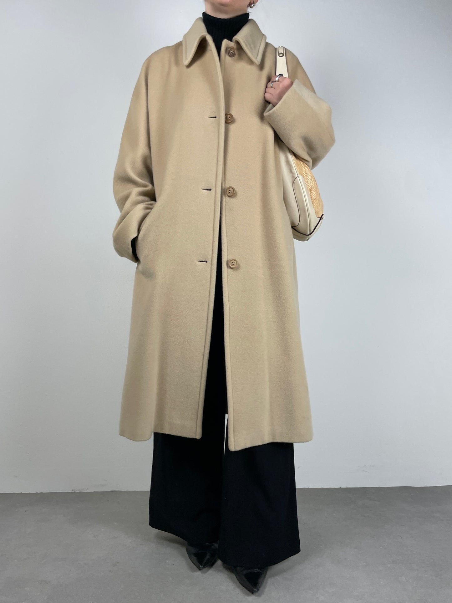 Cappotto vintage in lana e cashmere