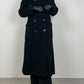 Long black wool coat