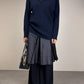 Maglione in lana e cashmere con intrecci