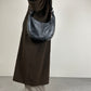 Hobo bag in vera pelle made in Italy