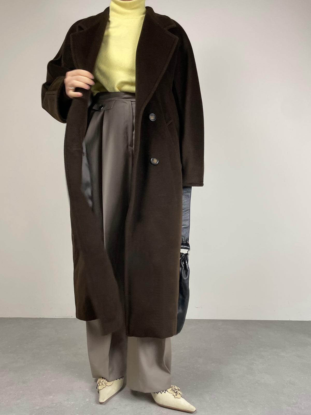 Max Mara 101801 cappotto vintage color cioccolato