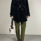 Giacca vintage in velluto marrone