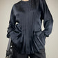 Blusa vintage in pura seta nera