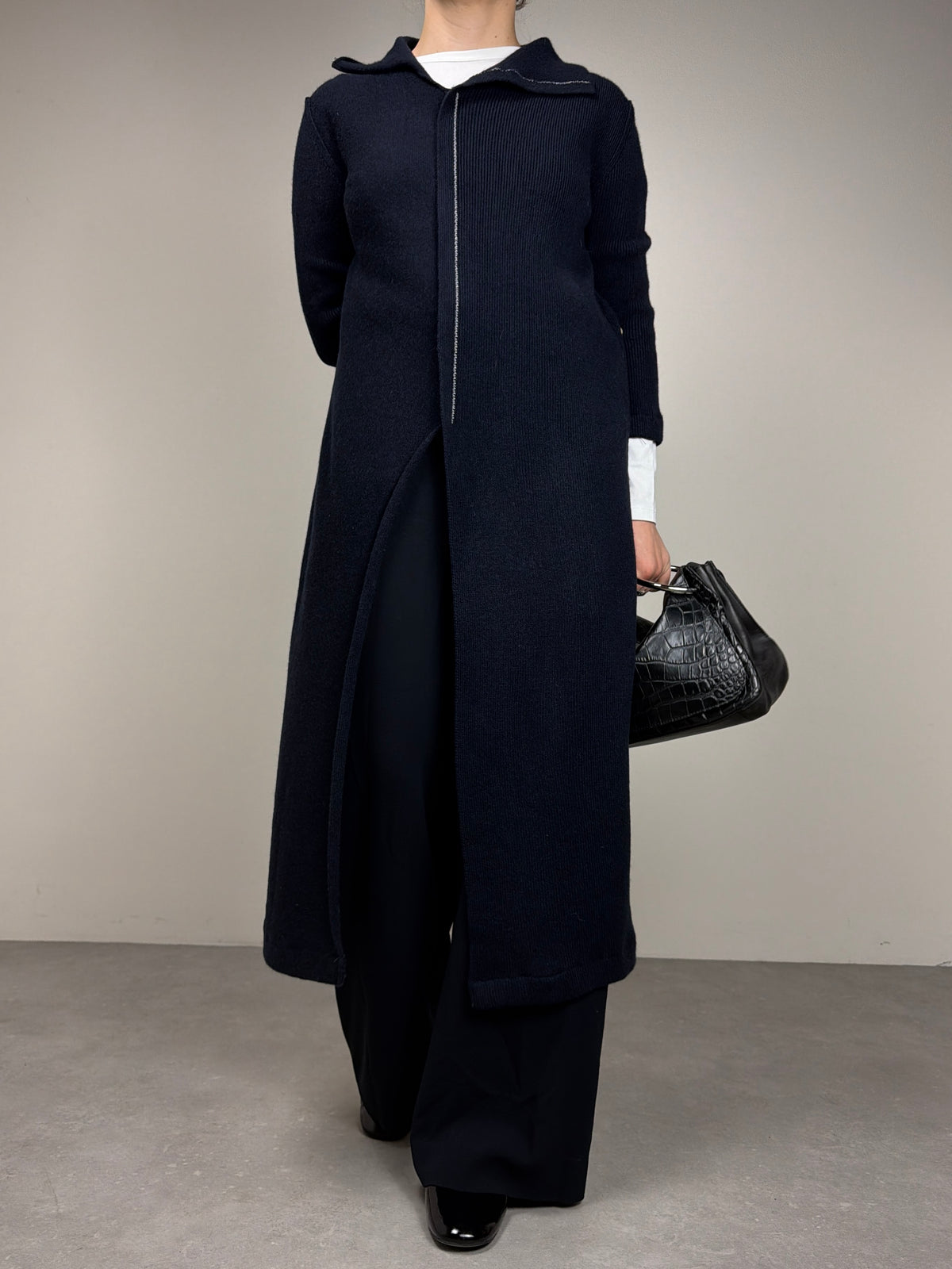 JIL SANDER abito tunica in lana blu