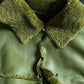 Olive green shearling jacket