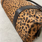 Borsa in vera pelle cavallino con stampa leopardata